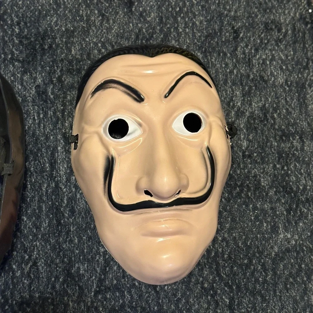Money Heist Salvador Mask - Cosplay, Halloween, Realistic Movie Prop (2pack